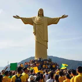 Cristo Redentor amarelo