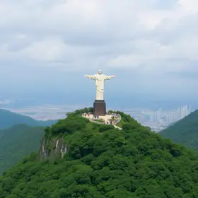 mirante aos pés do Cristo Redentor