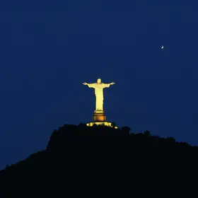 timelapse lua cristo redentor
