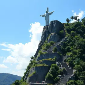 escadas rolantes do Cristo Redentor