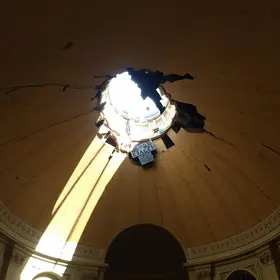 infiltração teto capela Cristo Redentor