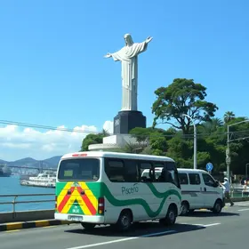 novo ponto de saída de vans oficiais para o Cristo Redentor